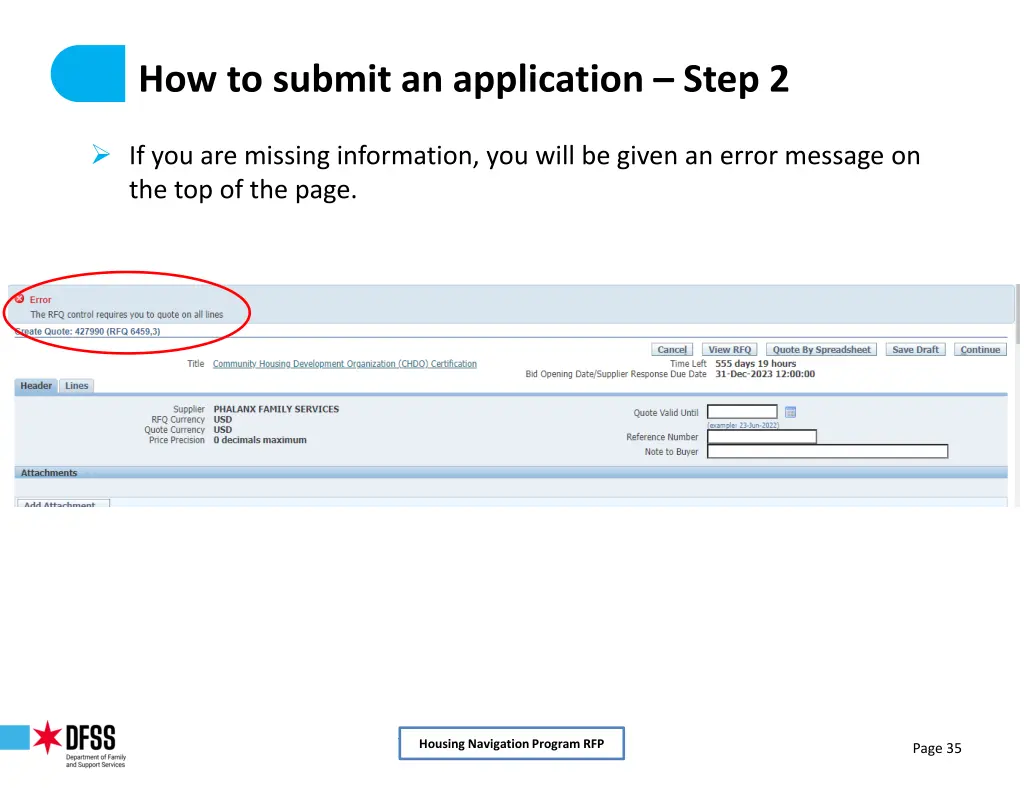 how to submit an application step 2