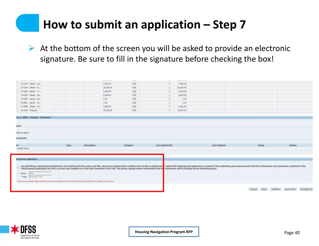 how to submit an application step 7