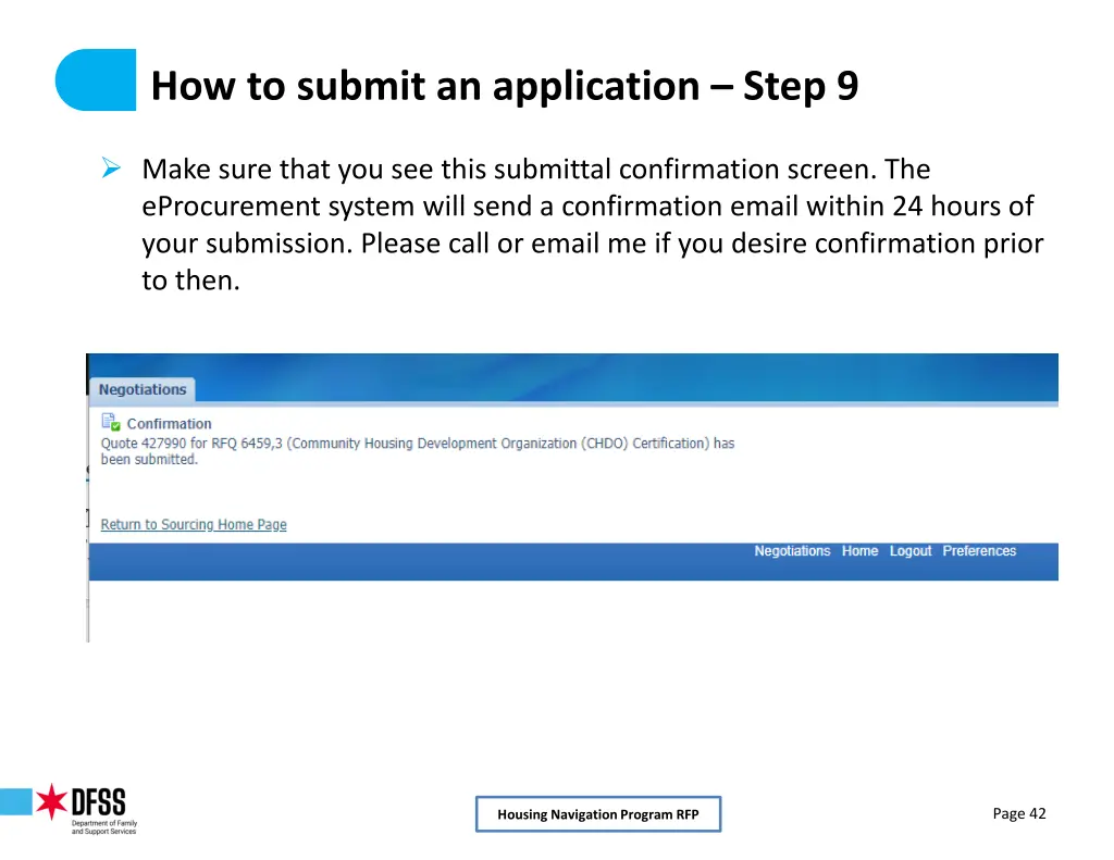 how to submit an application step 9