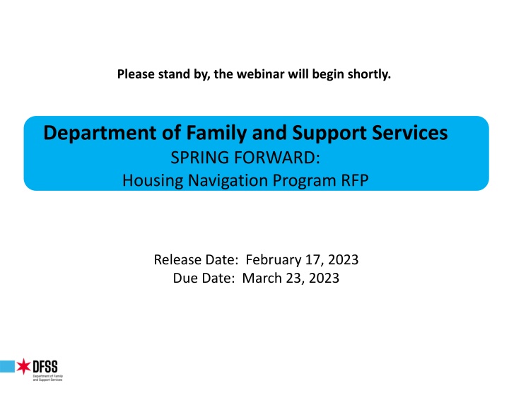 please stand by the webinar will begin shortly