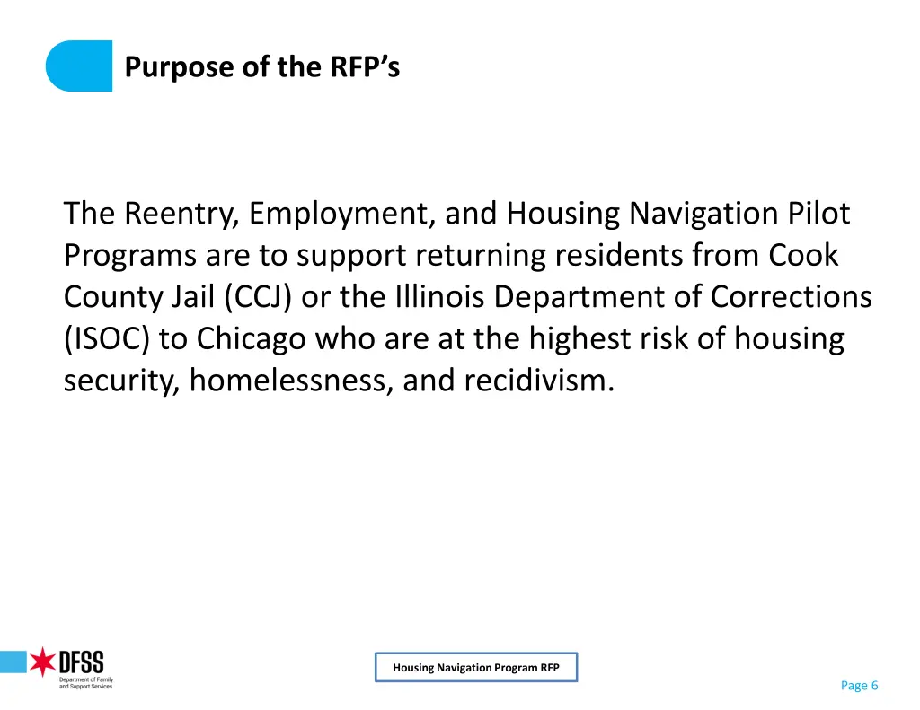 purpose of the rfp s