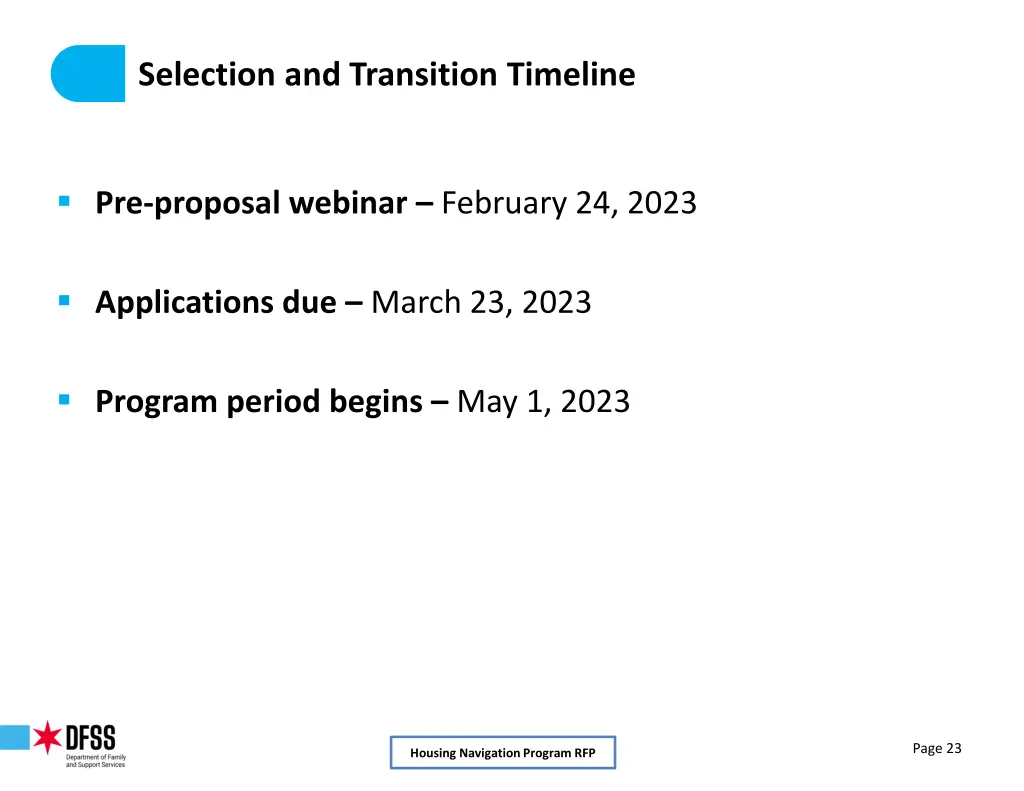 selection and transition timeline