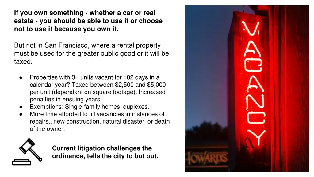 if you own something whether a car or real estate