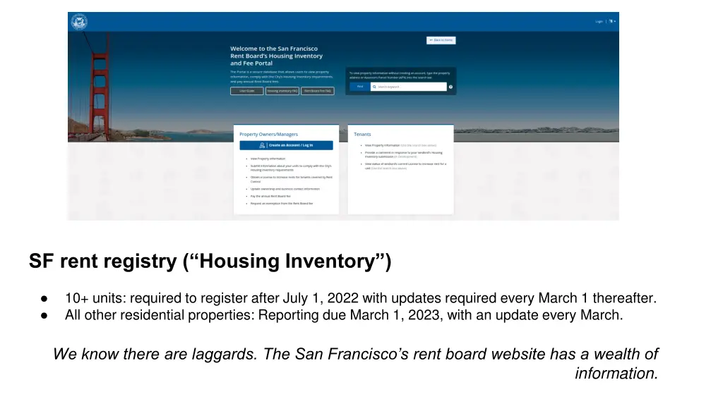 sf rent registry housing inventory