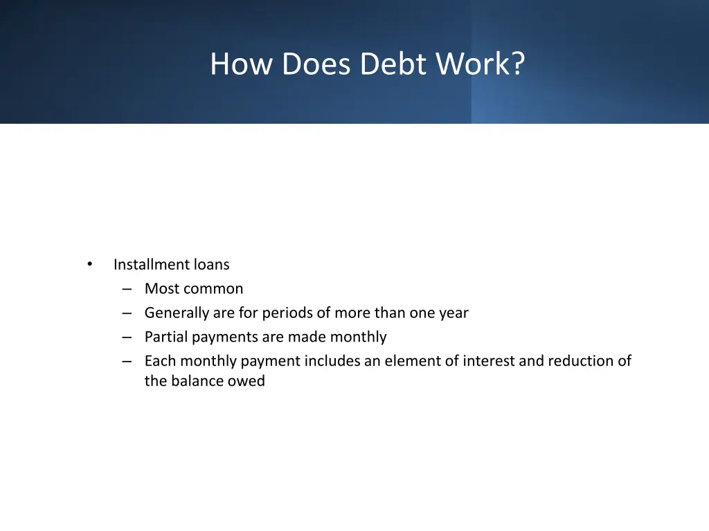 how does debt work 2