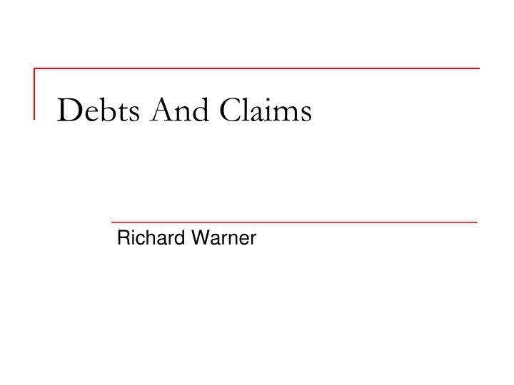 debts and claims