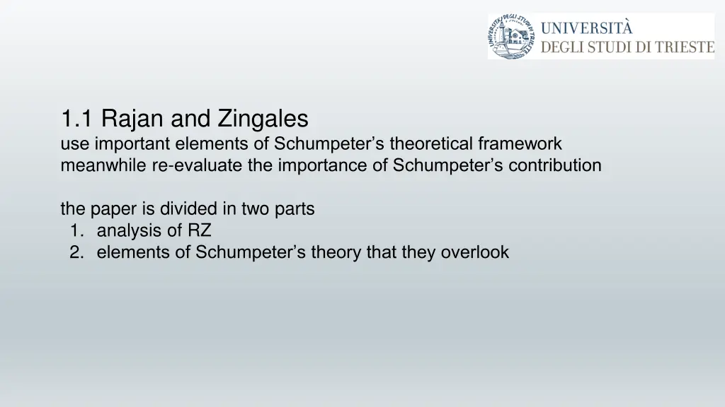 1 1 rajan and zingales use important elements