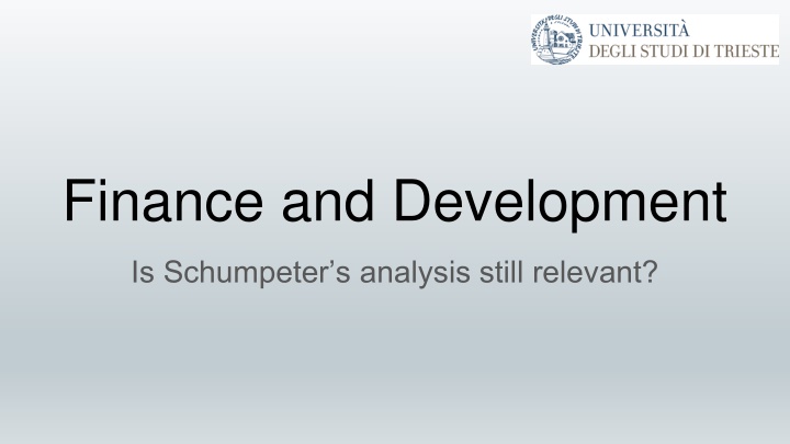 finance and development
