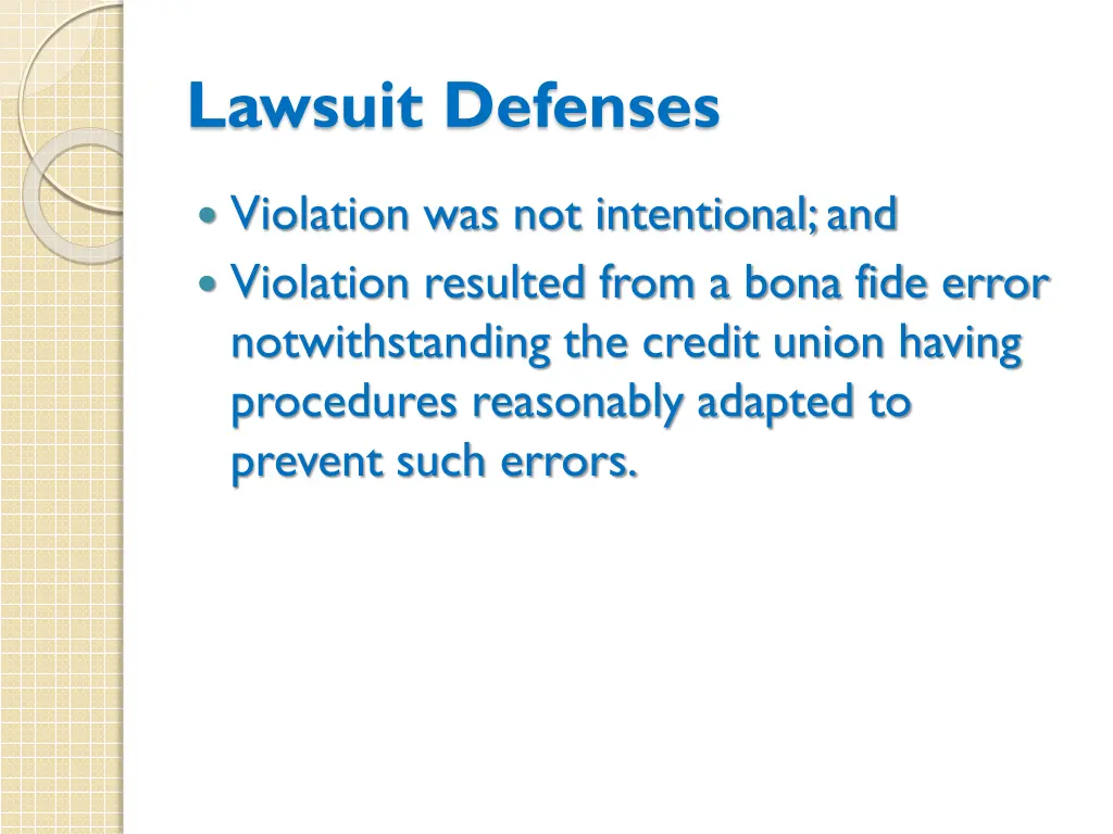 lawsuit defenses