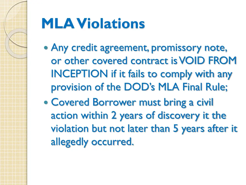 mla violations 1