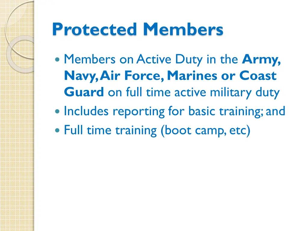 protected members