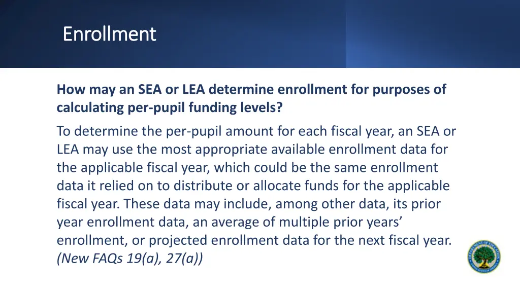 enrollment enrollment