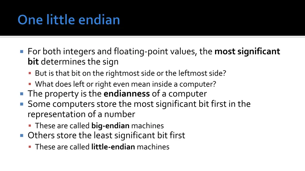 for both integers and floating point values