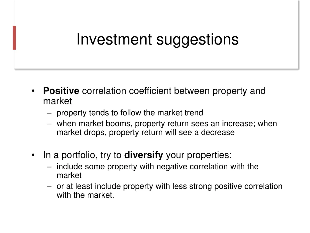 investment suggestions 1