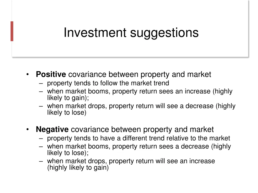 investment suggestions