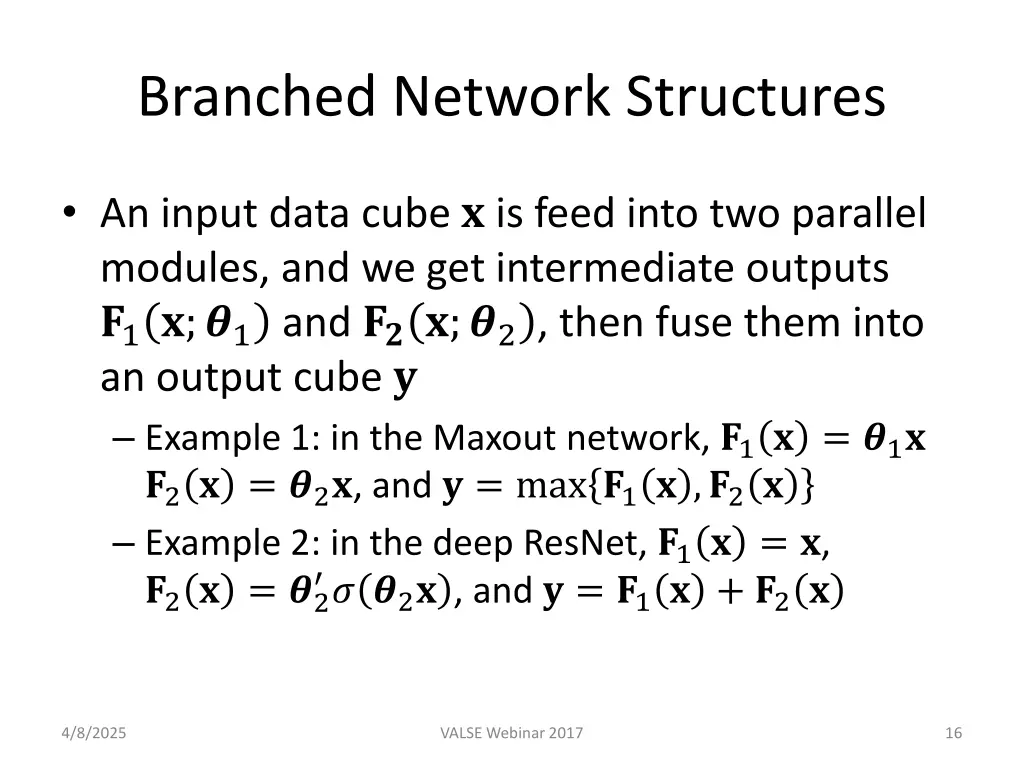 branched network structures