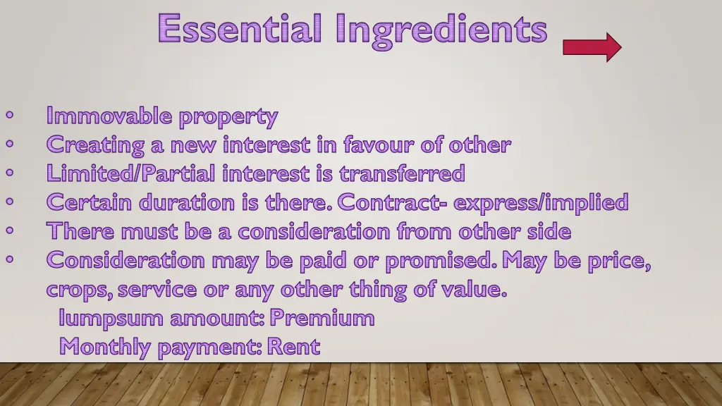 essential ingredients