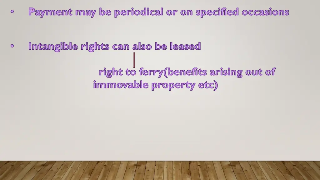 payment may be periodical or on specified