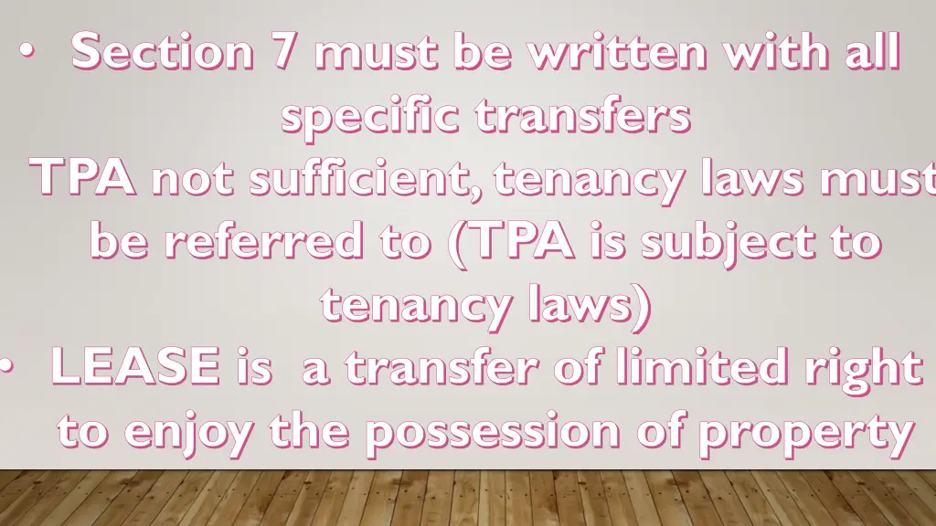 section 7 must be written with all specific