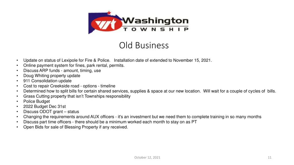 old business