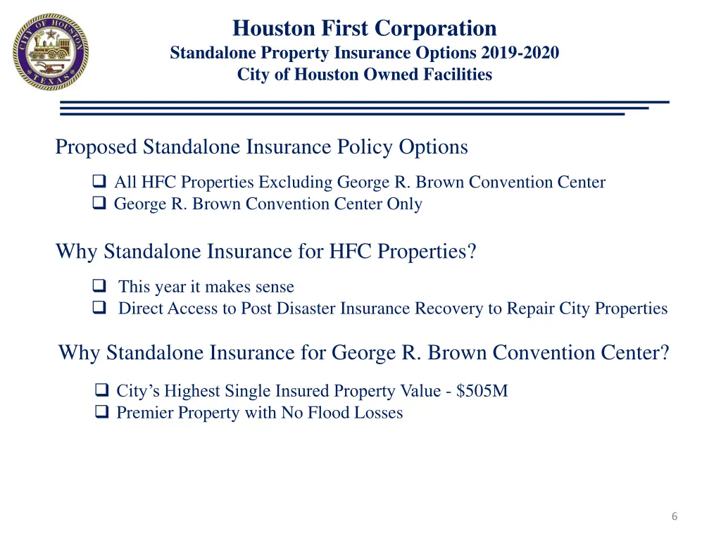 houston first corporation standalone property