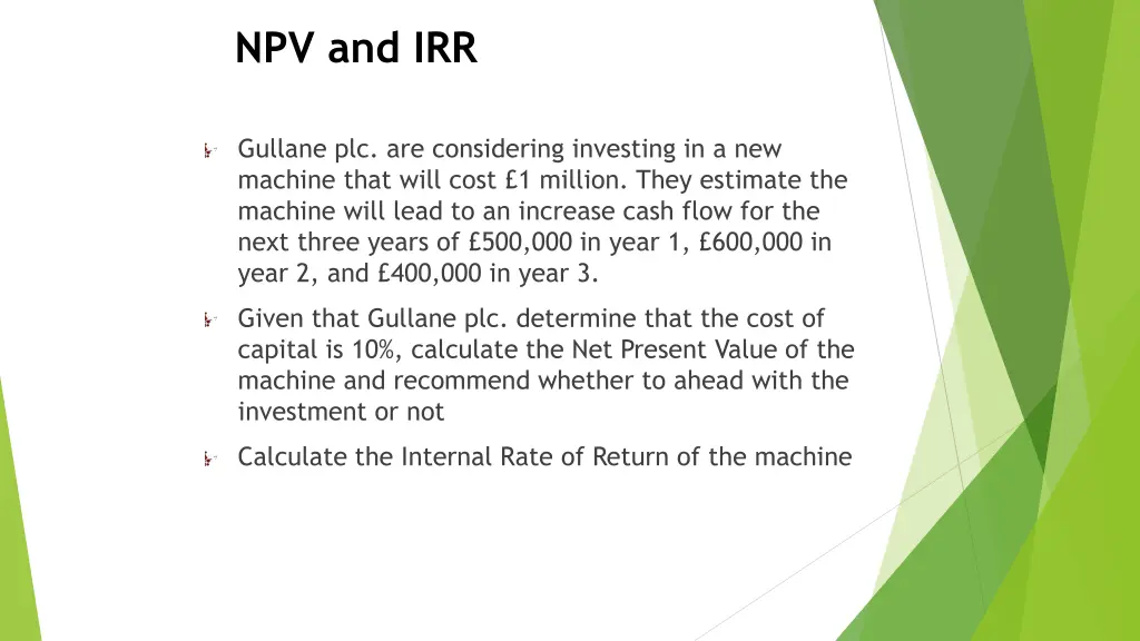 npv and irr