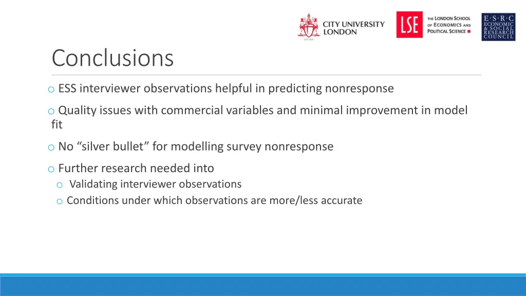 conclusions