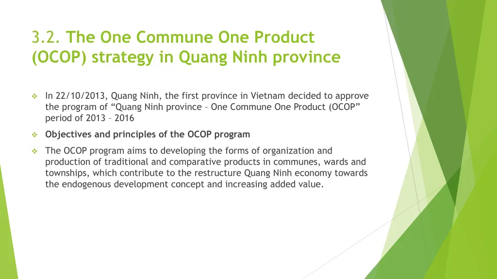 3 2 the one commune one product ocop strategy