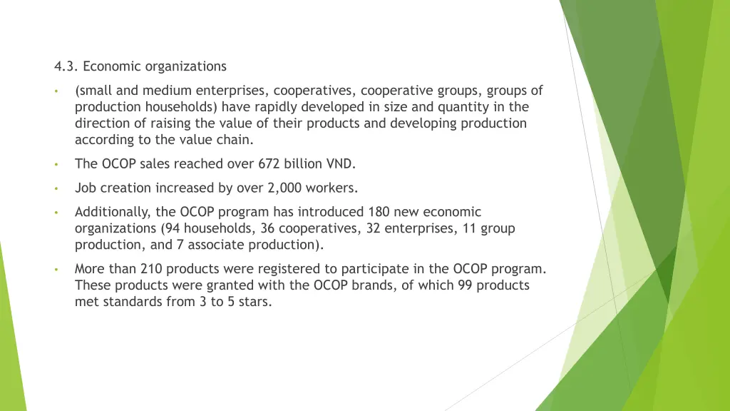 4 3 economic organizations