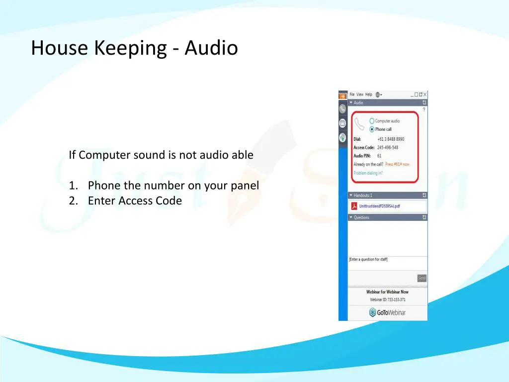 house keeping audio