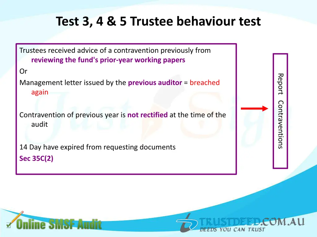 test 3 4 5 trustee behaviour test