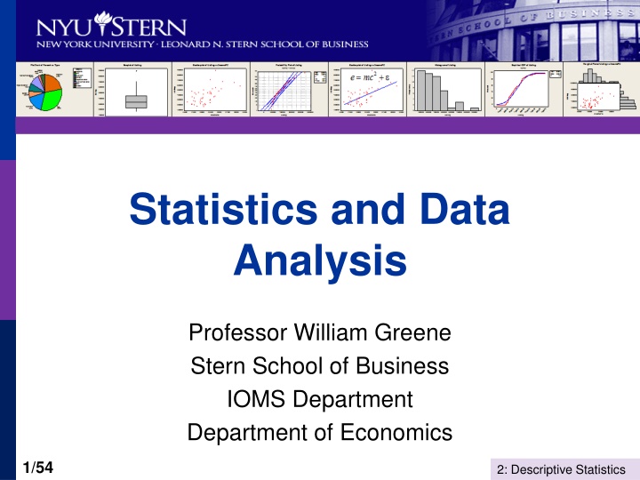 statistics and data analysis