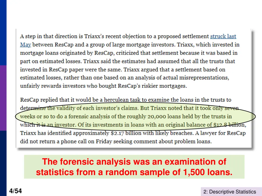 the forensic analysis was an examination