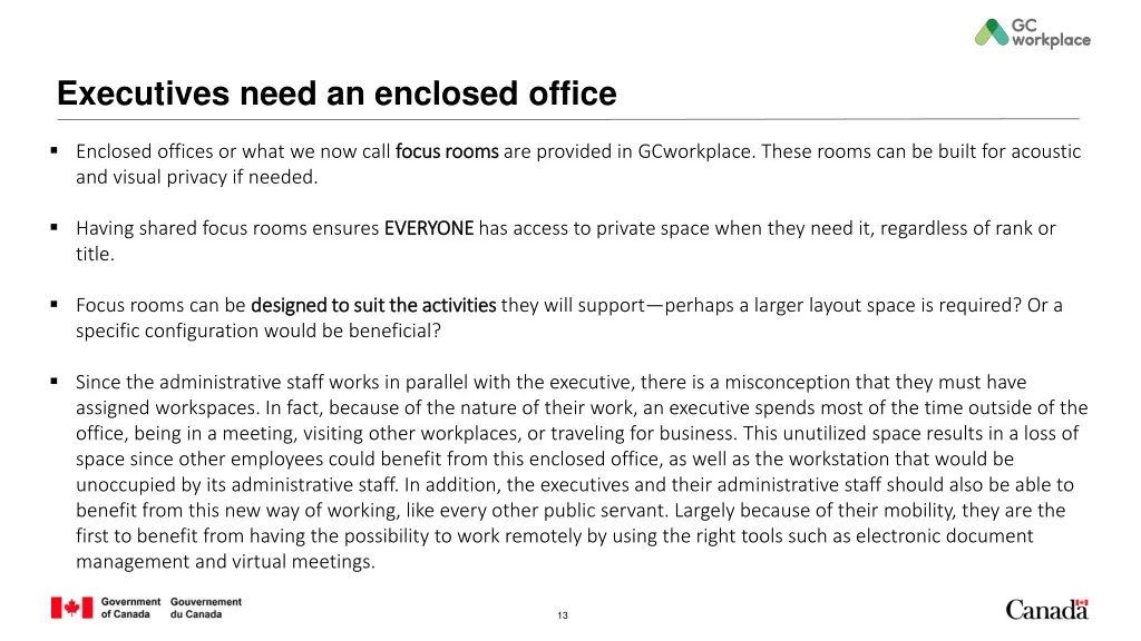 executives need an enclosed office