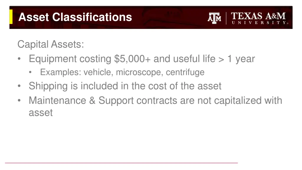 asset classifications 2
