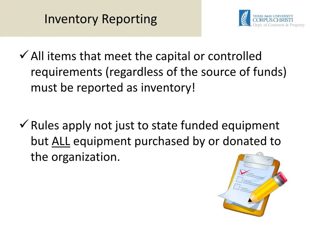 inventory reporting