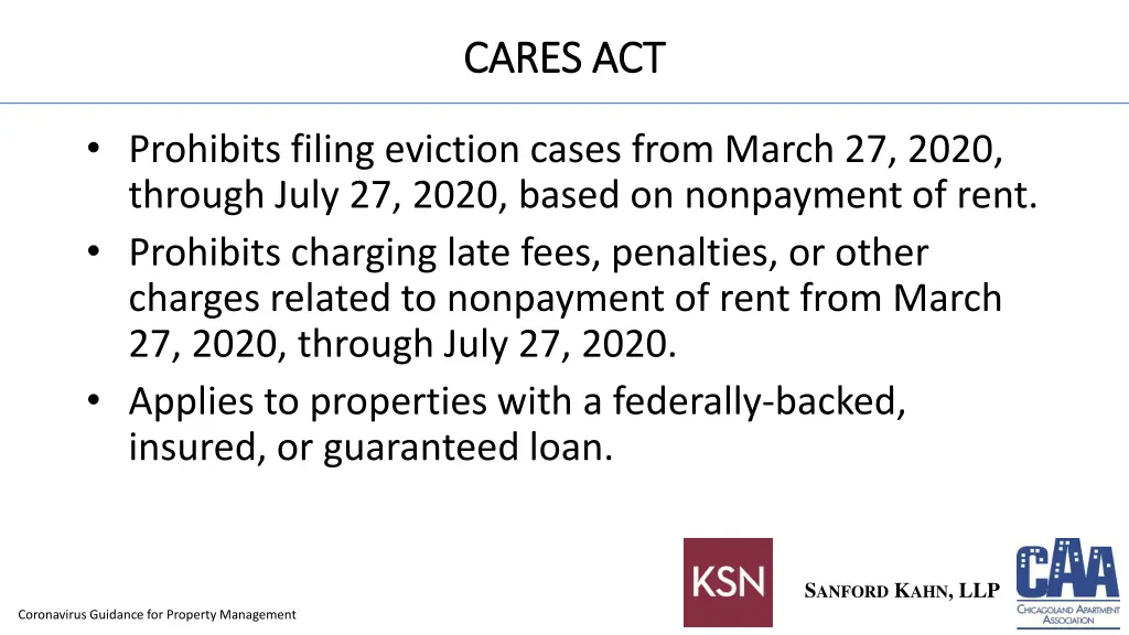 cares act cares act