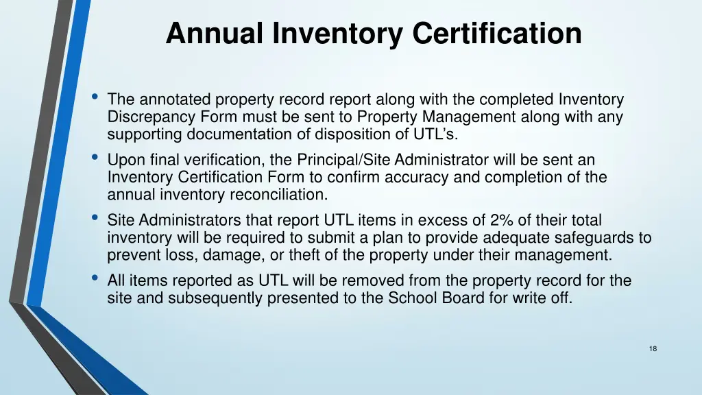annual inventory certification 2