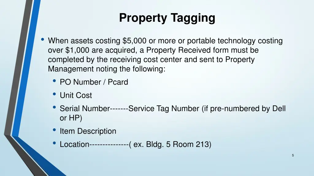 property tagging