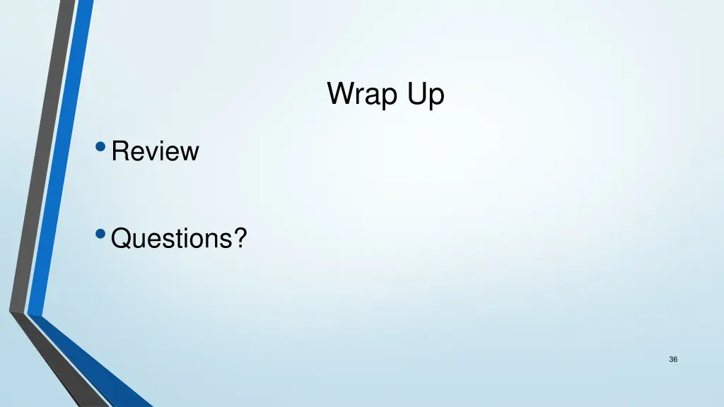 wrap up