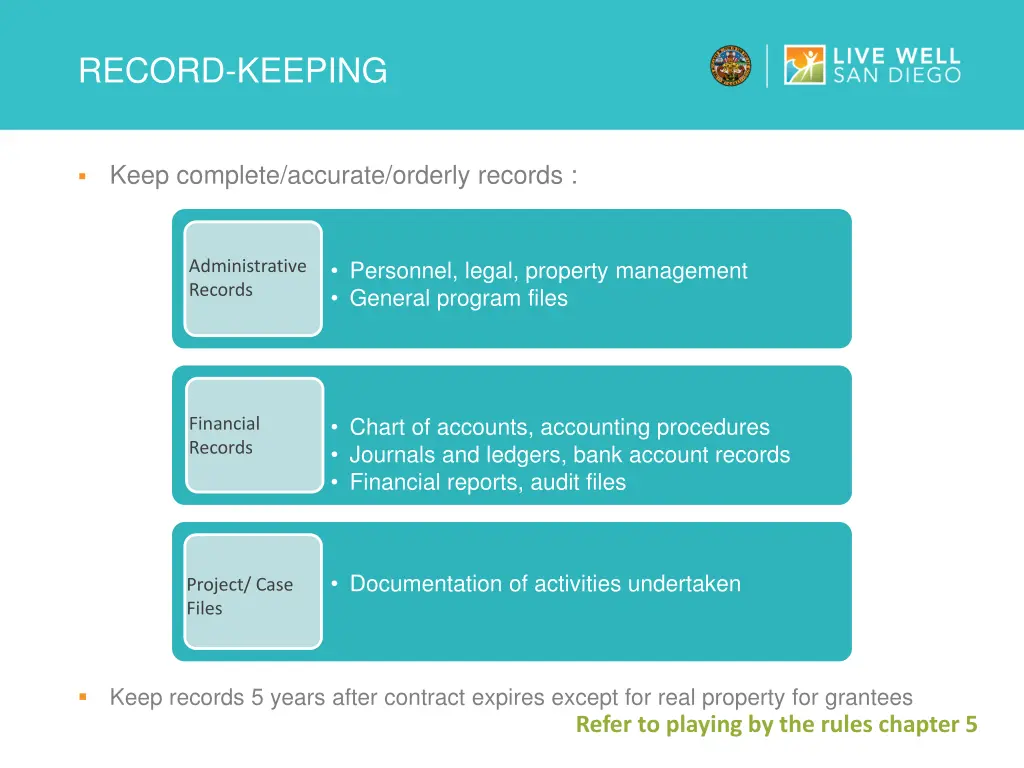 record keeping