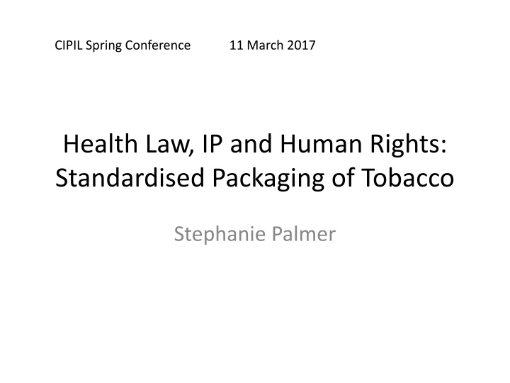 cipil spring conference 11 march 2017