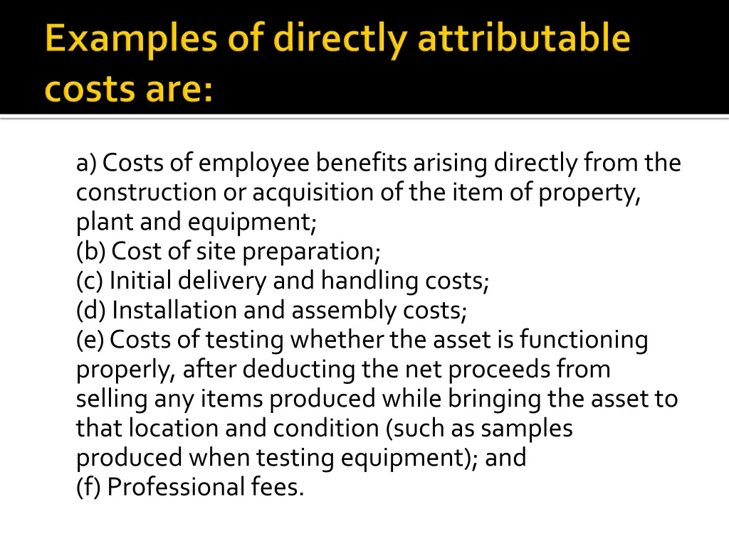 a costs of employee benefits arising directly