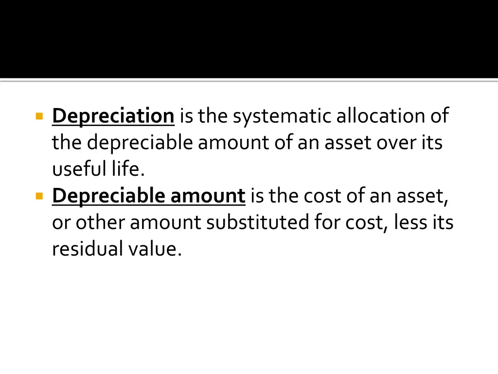 depreciation is the systematic allocation