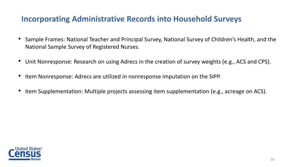 incorporating administrative records into