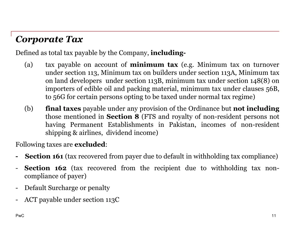 corporate tax