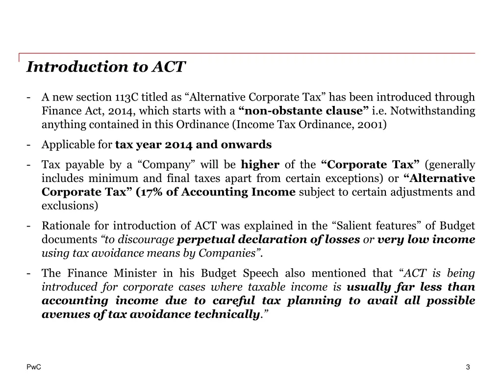 introduction to act