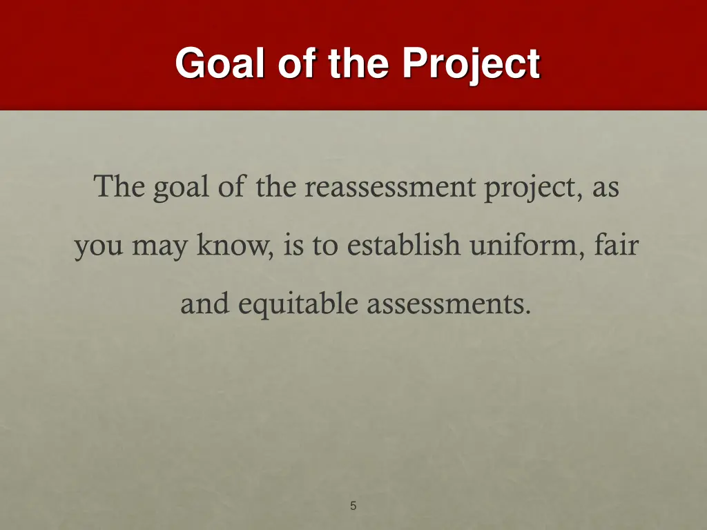 goal of the project