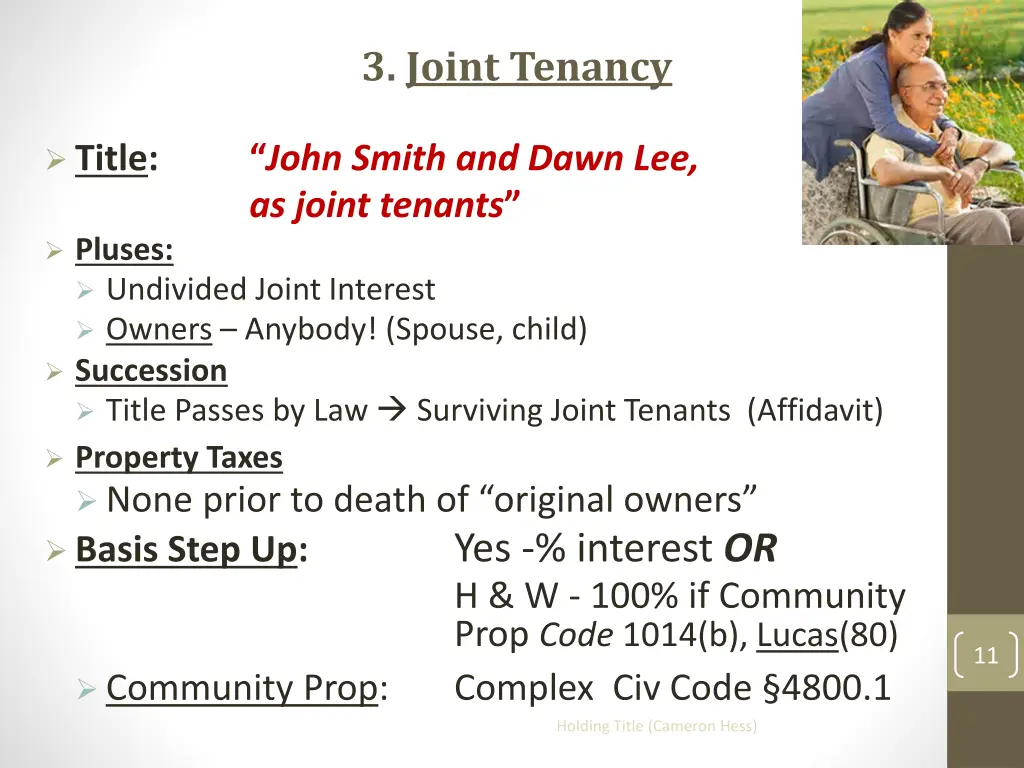 3 joint tenancy