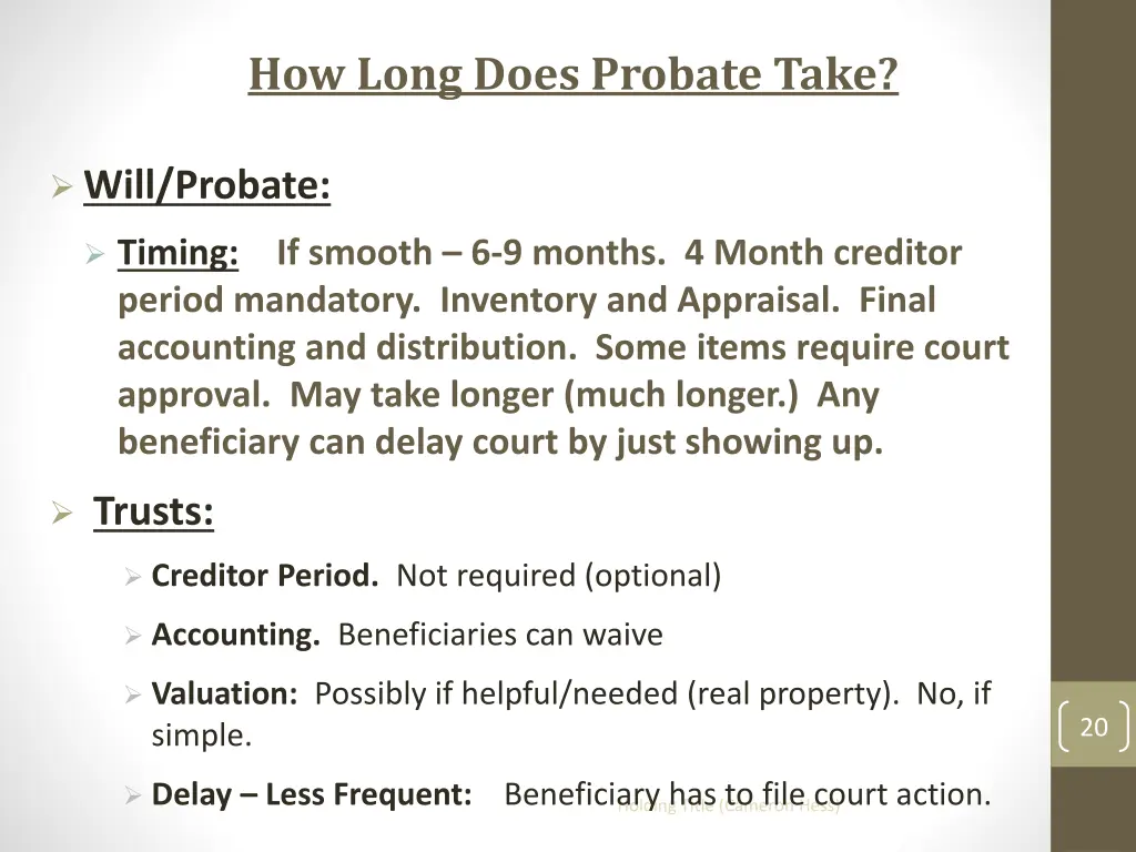 how long does probate take